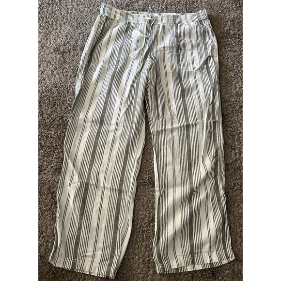 Sonoma Pants - Sonoma Goods For Life Womens XL Wide Leg Pants Linen Blend‎ Pull On Nwt